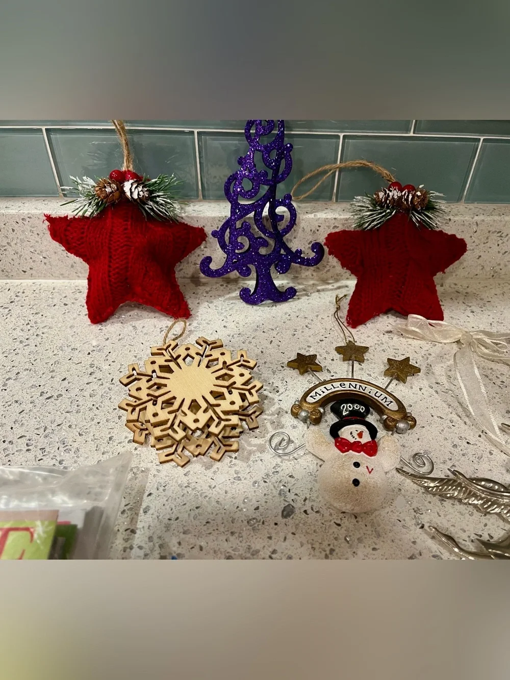 Holiday Red Jingle Bell Ornaments  - Festive Home Accents